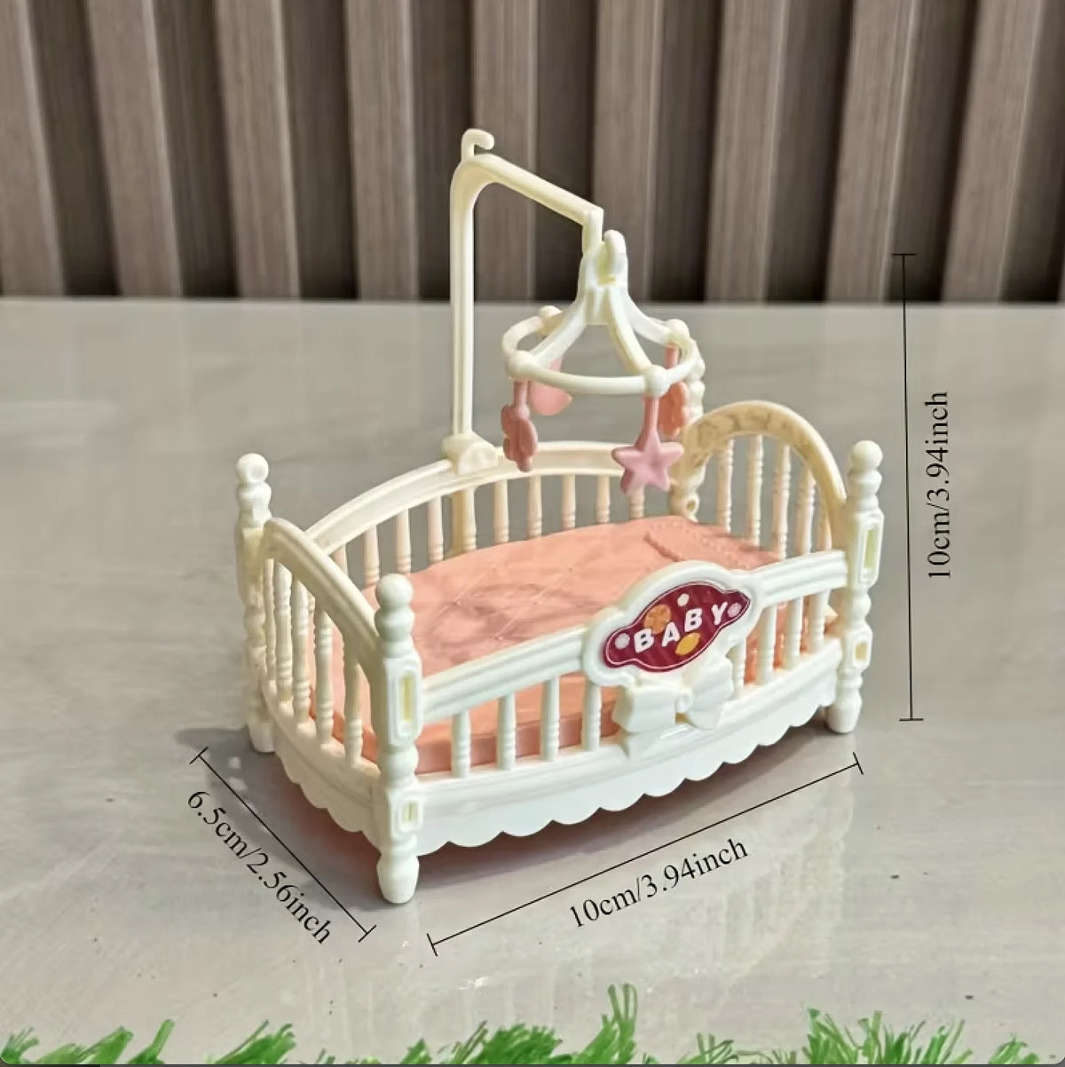 Miniature Dollhouse Cradle Bed