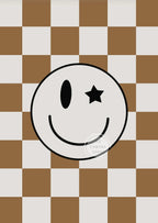 Neutral Nursery Wall Art Checkered Toddler Poster for Baby Boys Room Decor with Surfer Shaka Sign Lightning Bolt Kids Design