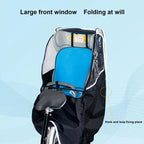 Bicycle Child Seat Canopy Cover Waterproof Bike Child Seat Rain Canopy Bicycle Rain Cover with Transparent Window Universal Pad