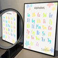 Playroom Nursery ABC Alphabet Numbers Poster Self-adhesive Art Waterproof Paper Sticker Coffee House Bar Room Wall Decor