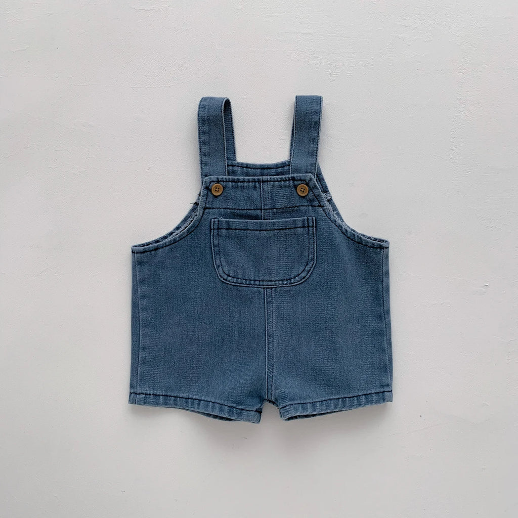2-Piece Baby T-Shirt & Denim Jumpsuit Set
