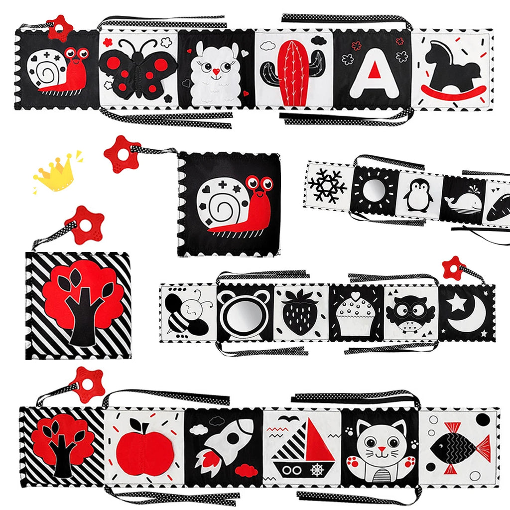 High-Contrast Crinkle Cloth Baby Book