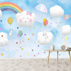 8+ Cartoon Nursery Flower Castle Walls Home Decor Self Adhesive Optional Photo Wallpaper for Bedroom Decoration Kids Baby Mural