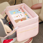 Baby Car Waterproof Storage Dining Table, Cartoon Kids Car Safety Seat Tray, Universal Small Table Board for Strollers