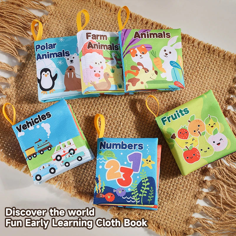 Soft Animal & Number Baby Cloth Book