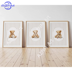 1/3Pcs Prints for a Baby Boy Nursery, Teddy Bear Prints, Vintage Nursery Posters, Little Boys Room