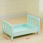 Newborn Infant Photography Props Retro Wood Bed Baby Poses Growth Memorial Detachable Background Sofa For Boys Shooting Props