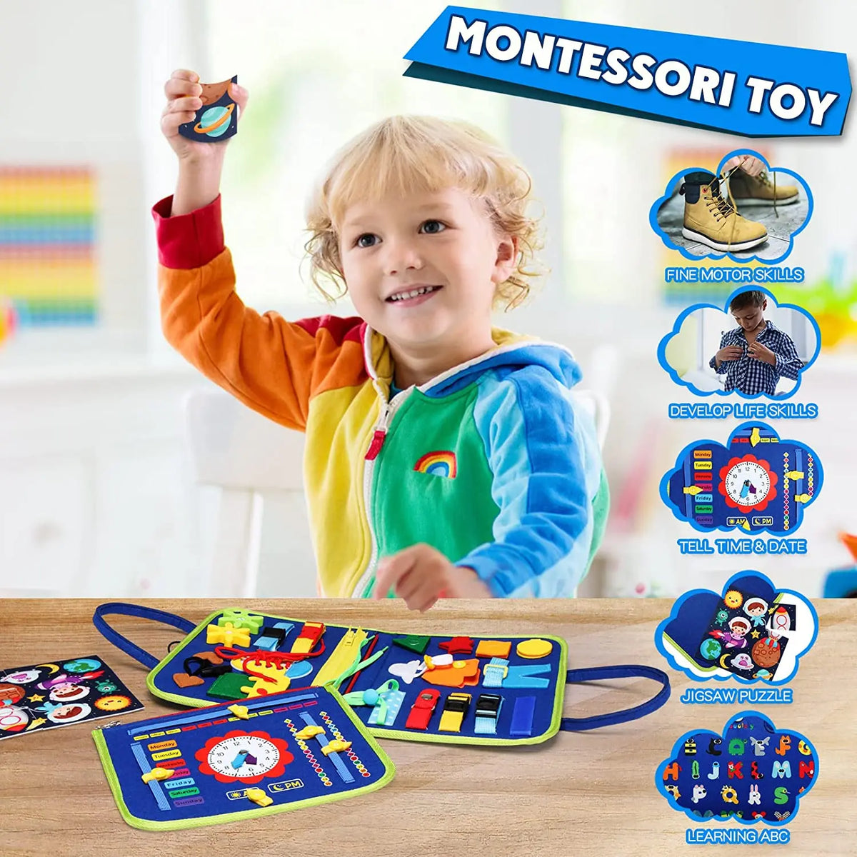 Toddler Montessori Busy Board