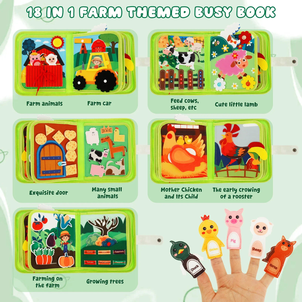 Soft Felt Farm Activity Book