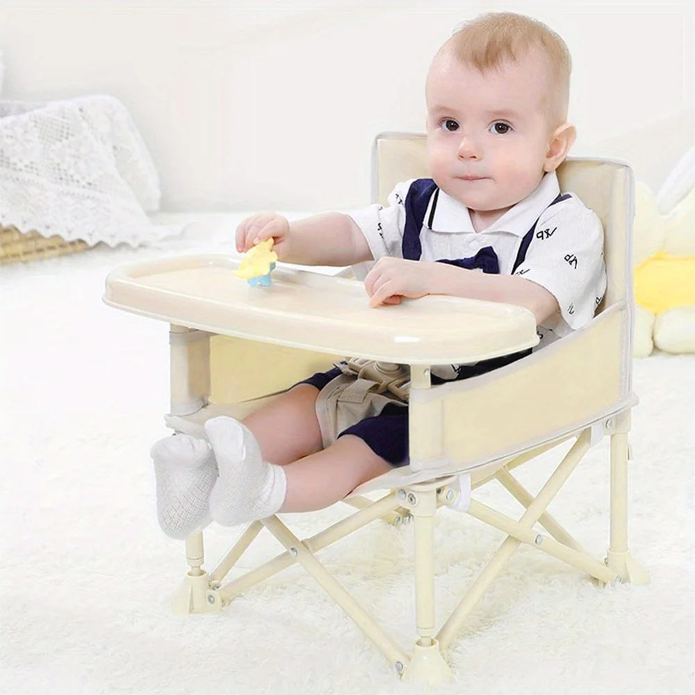 Durable High Chair with Adjustable Footrest