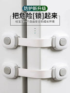 Child Safety Cabinet Locks Drawer Latches Baby Proofing Pinch Resistant for Kitchen Fridge Oven Door Multipurpose Protector