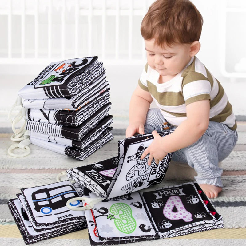High-Contrast Soft Baby Cloth Book
