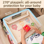 Baby Car Waterproof Storage Dining Table, Cartoon Kids Car Safety Seat Tray, Universal Small Table Board for Strollers