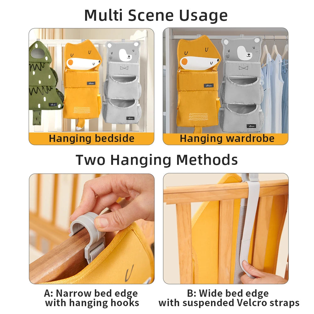 Baby Crib Hanging Storage Bag