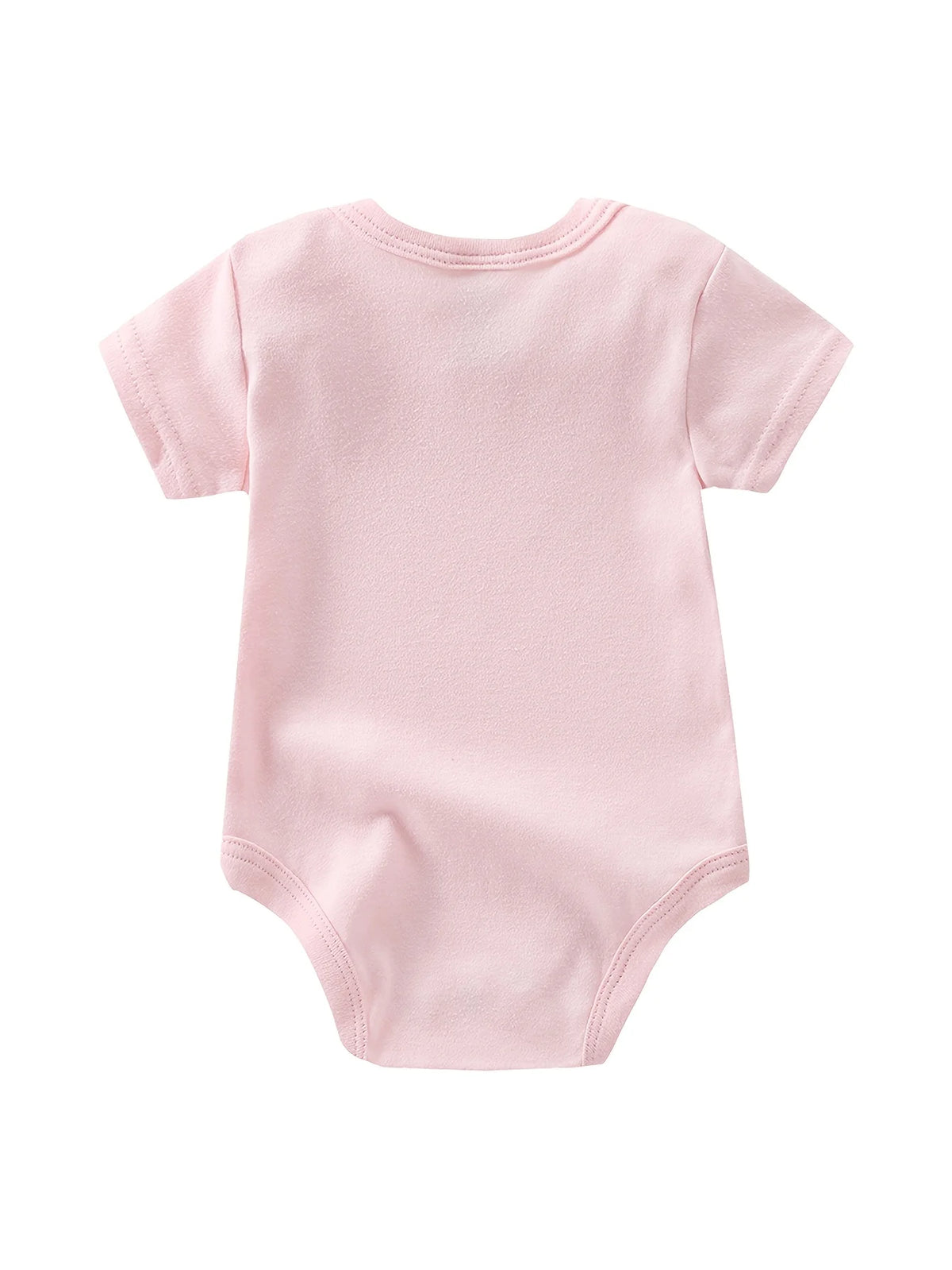 5pcs Baby Girl Short Sleeve Jumpsuit, Cotton