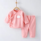 Infant Baby Girls Boys Sets Cotton Newborn Long Sleeve Clothes Pants 2Pcs Set Spring Autumn Clothing For Baby Costume 3-6Month