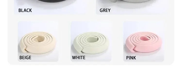 2M Baby Safety Anti-collision Soft Table Edge L-shaped Protector Strip Child Bumper Strips Safety Table Corner Protection Strips