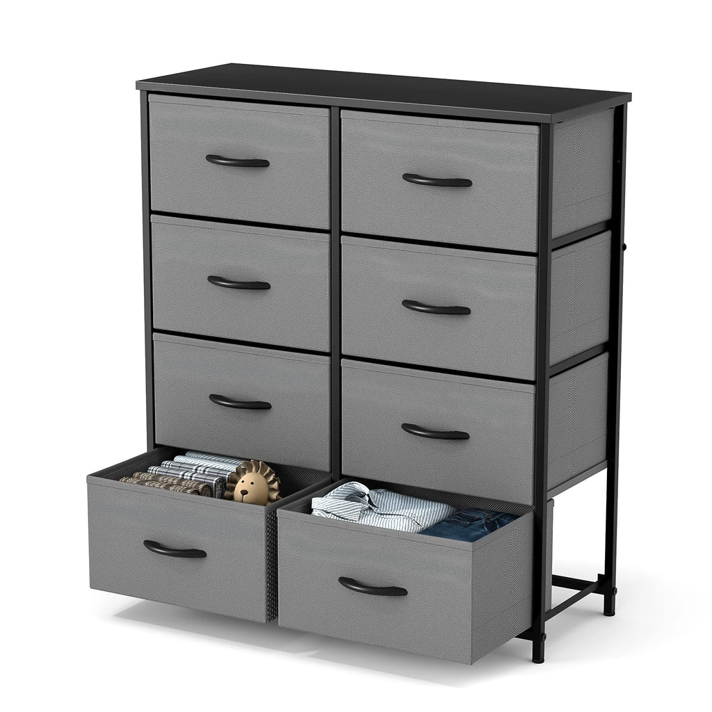 Children's Wardrobe For Bedroom With 8 Fabric Drawers