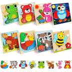 Animal Wooden Puzzle Set