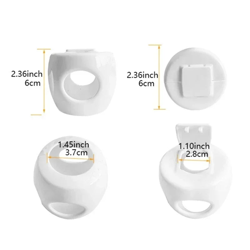 Baby Safety Door Lock with Protective Cover, Child Safety Design, Prevents Accidental Opening, Essential for Home Safety