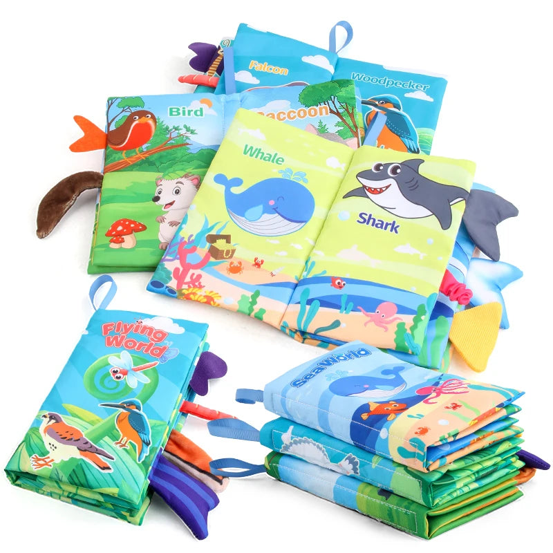 8-Page Touch & Feel Baby Cloth Book