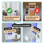 Baby Safety Lock Anti-Jamming Door Blocking Mechanism Safety Cabinet Lock Kids Security Childproof Safety Lock for Interior Door