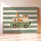 Animal-themed Baby Room Posters: Stylish and Playful Animal Prints Whimsical Canvas Wall Art Suitable for Modern Baby Room De