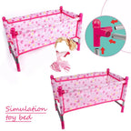 Foldable Doll Crib for Pretend Play