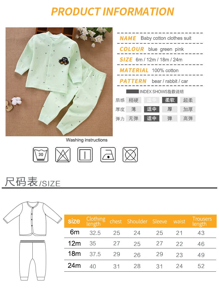 Cotton Newborn Top & Pants Set