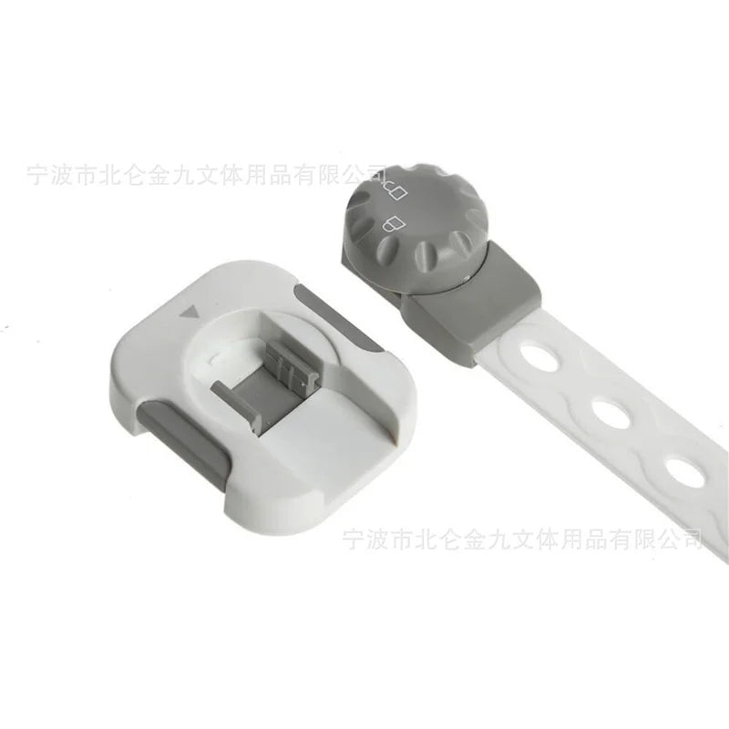 3Pcs/Set Child Safety Strap Locks Multi-Use Adhesive Plastic Baby Proofing Locks For Cabinets and Drawers,Toilet,Fridge
