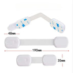 1/3/5Pcs Child Safety Cabinet Locks Premium Adjustable Baby Proof Drawer Latches Bathroom Kitchen Cabinet Drawer Lock