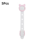 5Pcs Child Safety Cabinet Lock Baby Proof Security Protector Drawer Door Cabinet Lock Plastic Protection Kids Safety Door Lock