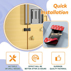 Baby Safety French Fridge Door Lock, Childproof Double Door Refrigerator Lock, Cabinet Cupboard Lock for Toddlers