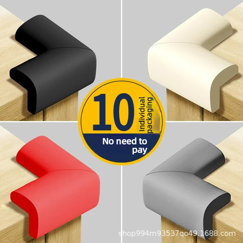 10pcs Soft Baby Proofing Corner Guards - Pre-Taped Table Corner Protector for Child Safety Furniture Bumper & Sharp Edge