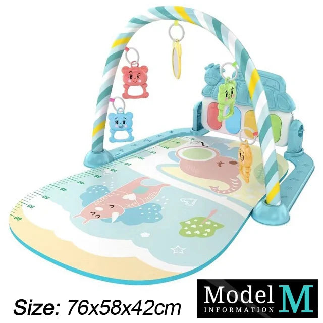 Baby Activity Gym with Piano & Play Mat
