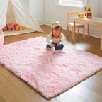 Furry Carpet Living Room Mat Modern Bedroom Nordic Style Decoration Carpet Large Size Black Gray White Non Slip Children's Rugs
