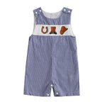Baby Boy Embroidered Romper