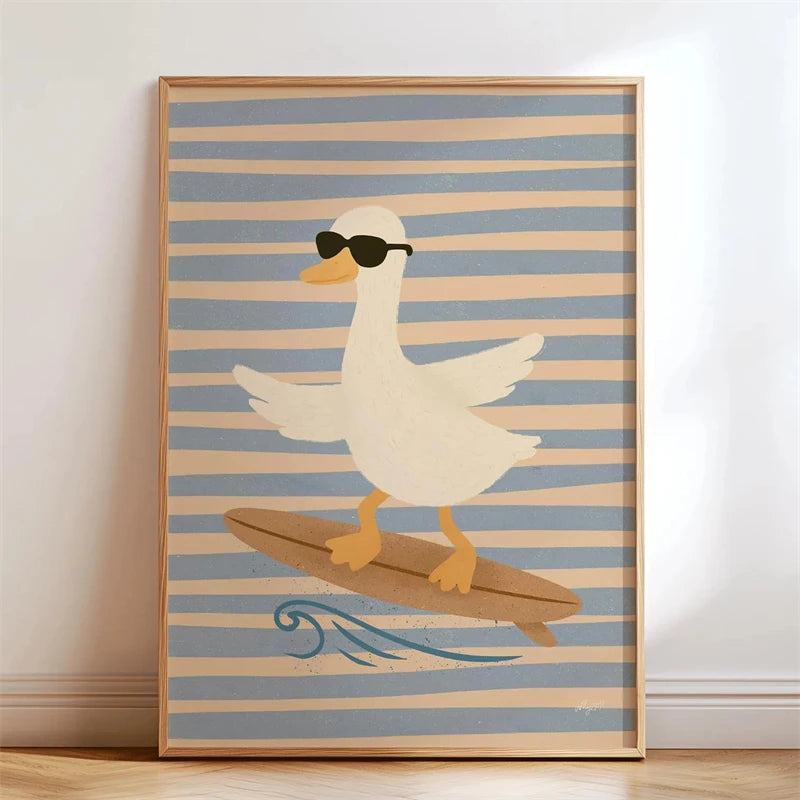 Animal-themed Baby Room Posters: Stylish and Playful Animal Prints Whimsical Canvas Wall Art Suitable for Modern Baby Room De