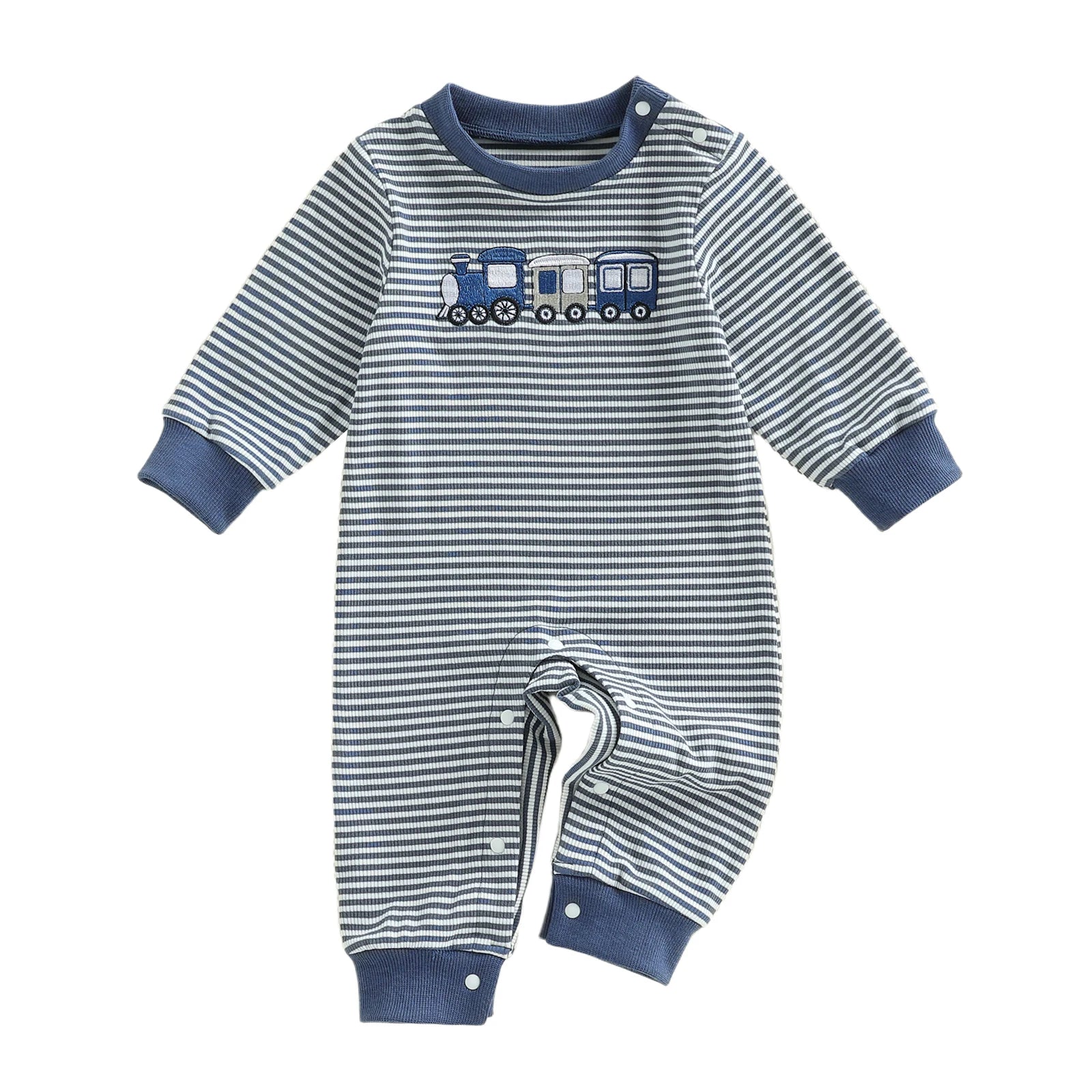 Boys Fall Striped Playsuit