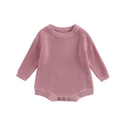 Baby Rompers Cotton Knit Clothes Newborn Infants Solid Color Playsuits Boys and Girls Sweater Jumpsuits Babies Clothing