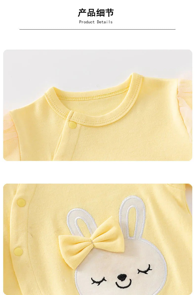 Newborn Baby Clothes Spring Baby Romper Princess style girls Sleepsuit Girl Sleepwear One-pieces Jumpsuit Baby Clothing Jumpsuit