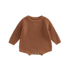 Baby Rompers Cotton Knit Clothes Newborn Infants Solid Color Playsuits Boys and Girls Sweater Jumpsuits Babies Clothing