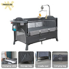 4-in-1 Foldable Baby Bedside Crib