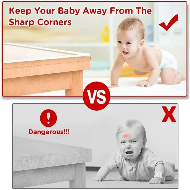 1/2/3M Baby Safety Self Adhesive Kids Collision Proof Soft Bumper Transparent PVC Protection Table Edge Guard Protector Strip