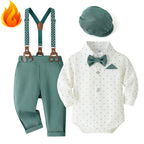 Baby Boy Clothes 0-24M Baby Boy Suits 4pcs infants Boys Baptism Easter Outfits  Christmas Clothes новорожденных одежда для