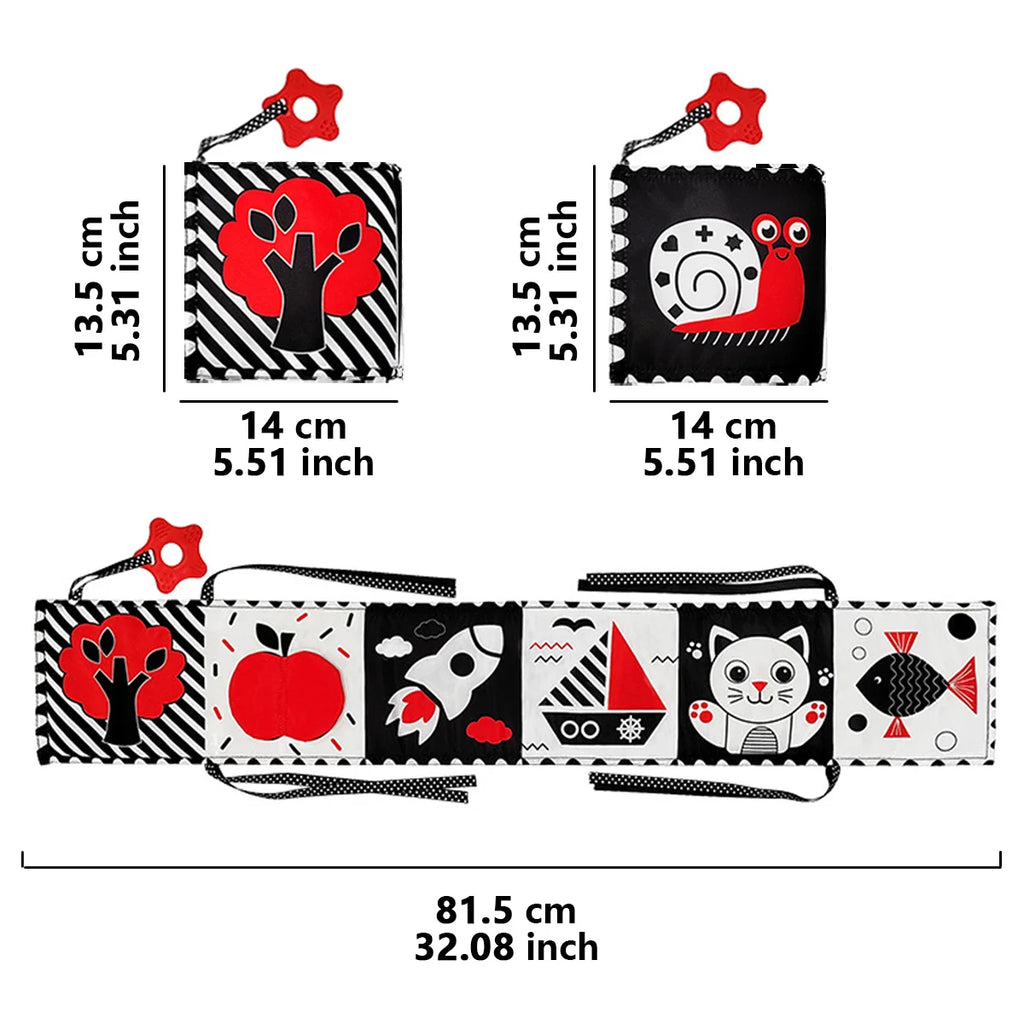 High-Contrast Crinkle Cloth Baby Book