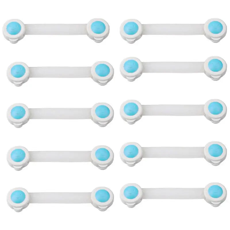 10Pcs Child Safety Cabinet Lock Baby Security Protector Door Fridge Blockers Plastic Lock for Cupboards Childproof
