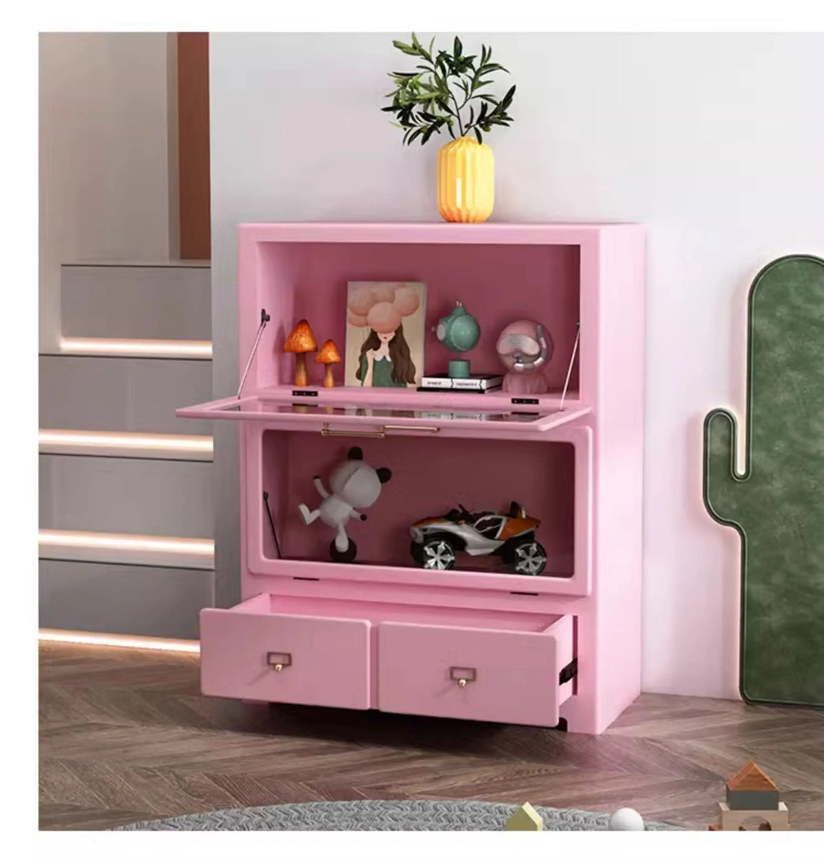 Nordic Kid Living Room Cabinets Office Standing Organize Toys Cabinet House Shelves Meuble De Rangements Home Accessories