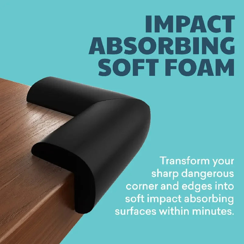 10pcs Soft Baby Proofing Corner Guards - Pre-Taped Table Corner Protector for Child Safety Furniture Bumper & Sharp Edge