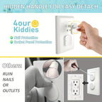 1-20Pc Baby Proof Outlet Covers Child Safety Plug Protector Reusable Socket Caps Electrical Outlet Plug Covers for Childproofing